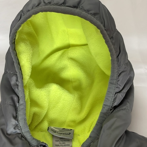 Size 18 month champion neon yellow and pink winter jacket - Picture 3 of 10